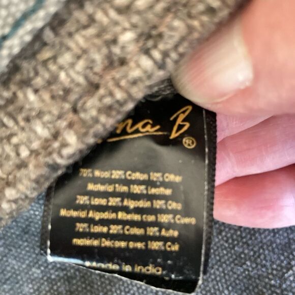 Mona B Crossbody Wool Blend Bag - Picture 6 of 9